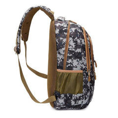 Men's Camo Backpack Large Capacity School Bag
