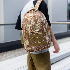 Men's Camo Backpack Large Capacity School Bag