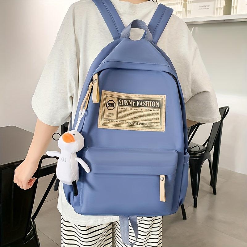 Large Capacity Schoolbag for Students Waterproof Wear-resistant Backpack