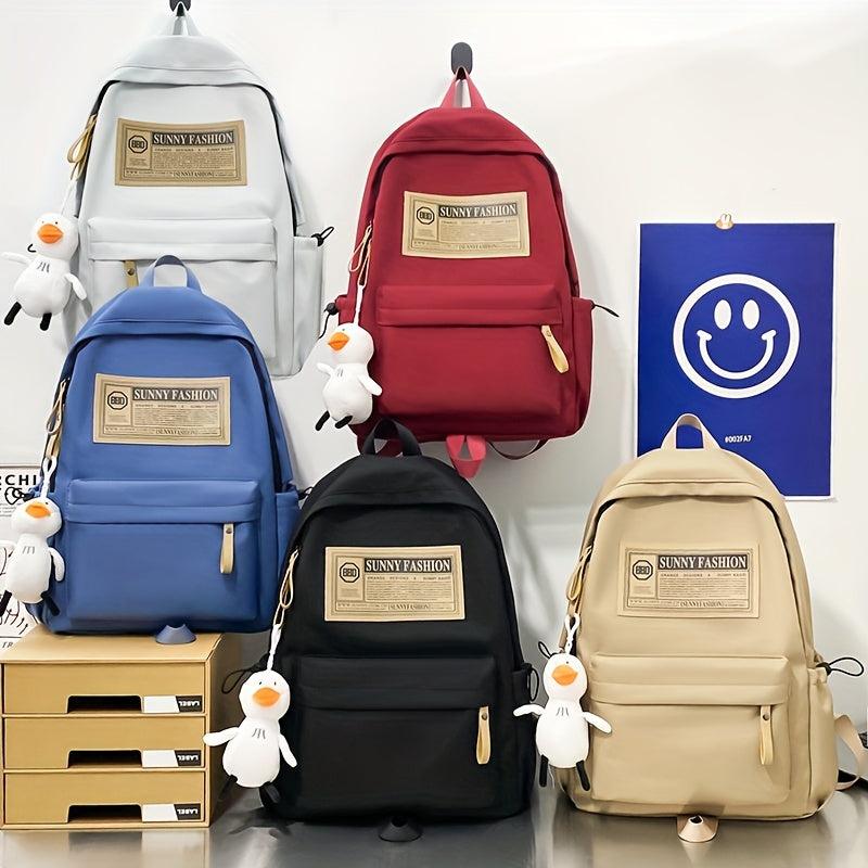 Large Capacity Schoolbag for Students Waterproof Wear-resistant Backpack