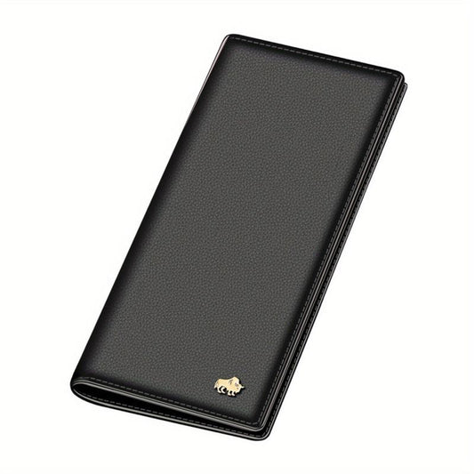 Slim Leather Credit Card Wallet With Zip Coin Pocket
