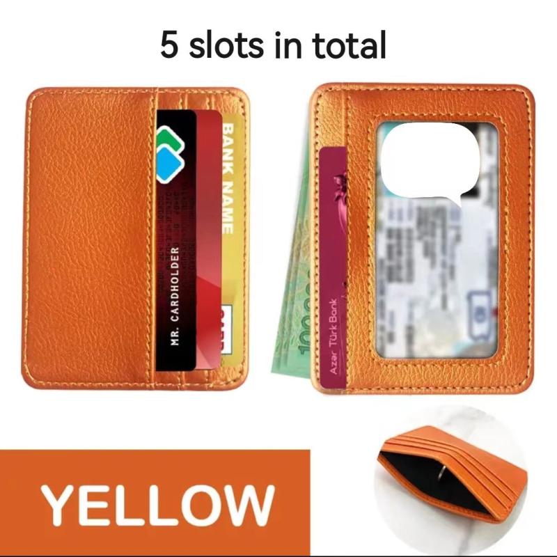 Men's Universal PU Leather Card Holder Slim Protective Cover