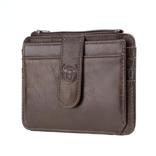 Leather Zipper Wallet Large Capacity Card Holder