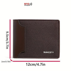 Men's RFID Blocking Wallet with Card Slots