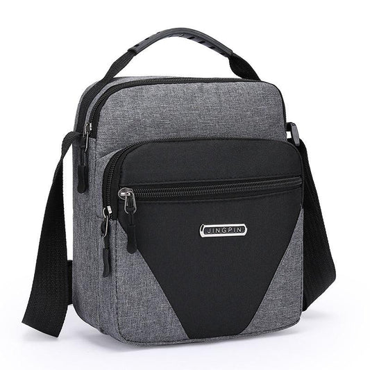 Men's Casual Colorblock Backpack with Studded, Adjustable for Outdoor Travel