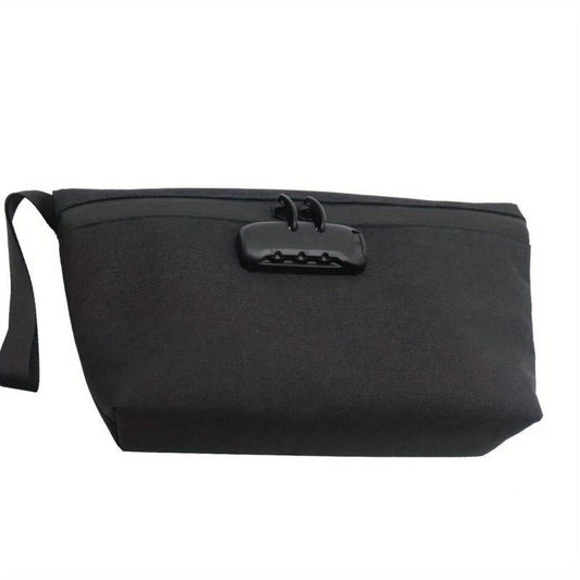 Men's Casual Clutch Bag With Password Lock Business Trip Deodorant Storage