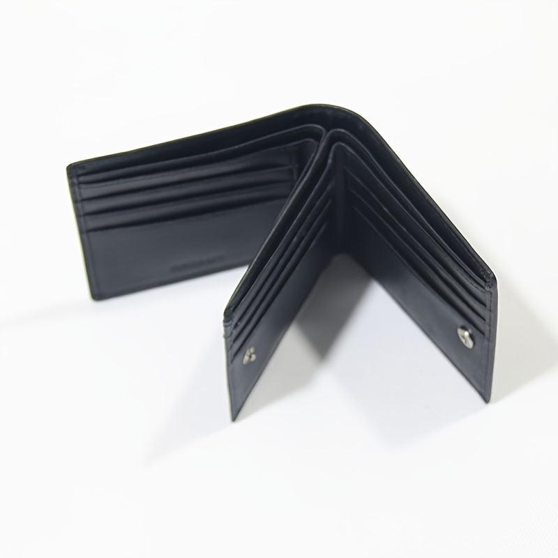 Men's Leather Short Wallet Money Clip Card Holder Purse