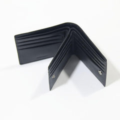 Men's Leather Short Wallet Money Clip Card Holder Purse