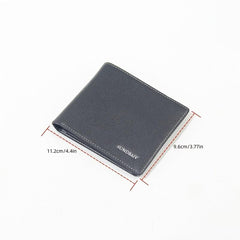 Men's Leather Short Wallet Money Clip Card Holder Purse