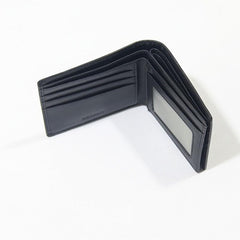 Men's Leather Short Wallet Money Clip Card Holder Purse