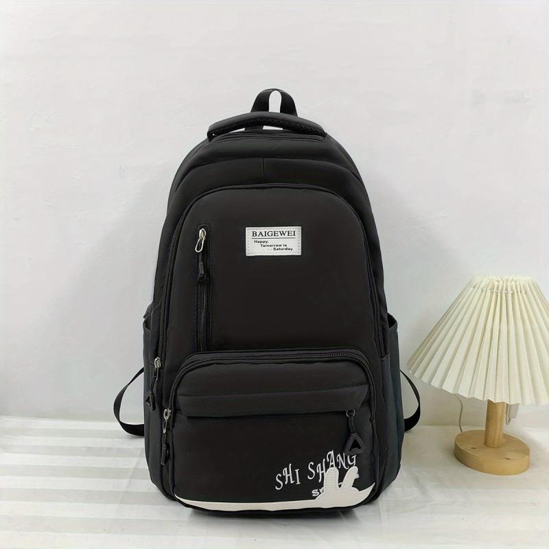 Cute Rabbit Pattern Nylon Backpack for School Students
