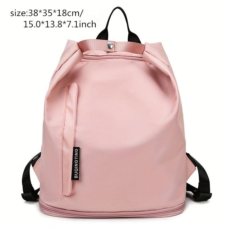 Solid Lightweight Backpack for Travel with Wet and Dry Separate Bag