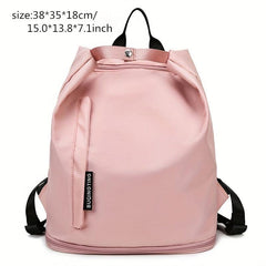 Solid Lightweight Backpack for Travel with Wet and Dry Separate Bag