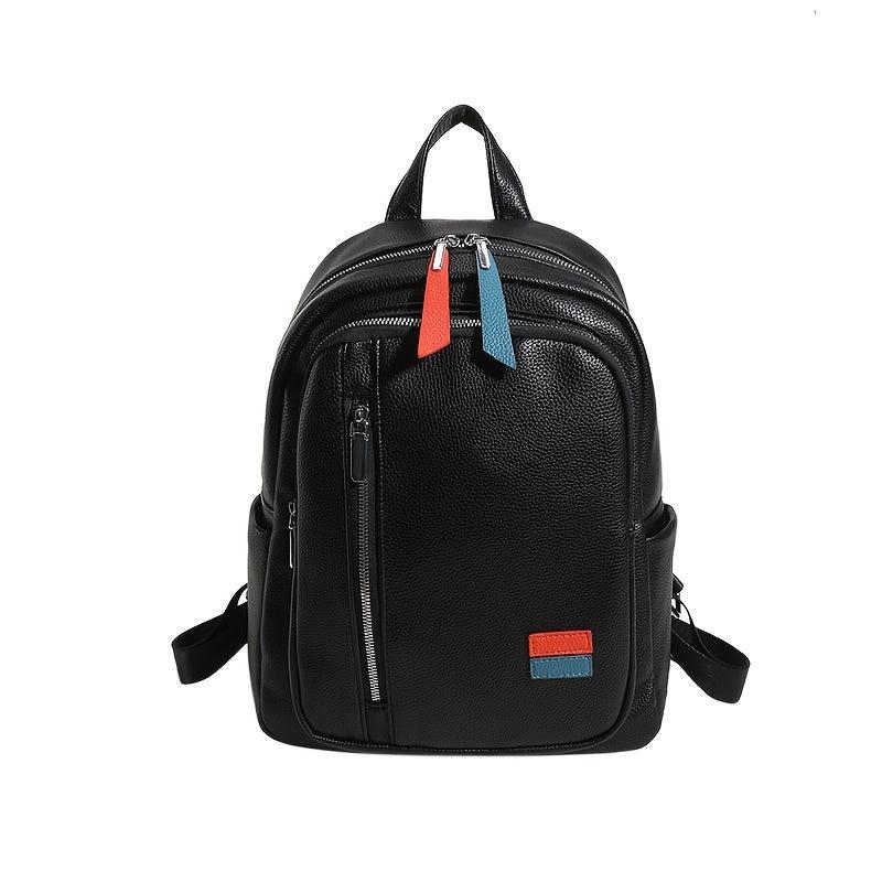 Men's Leather Backpack Large Capacity for Travel Work