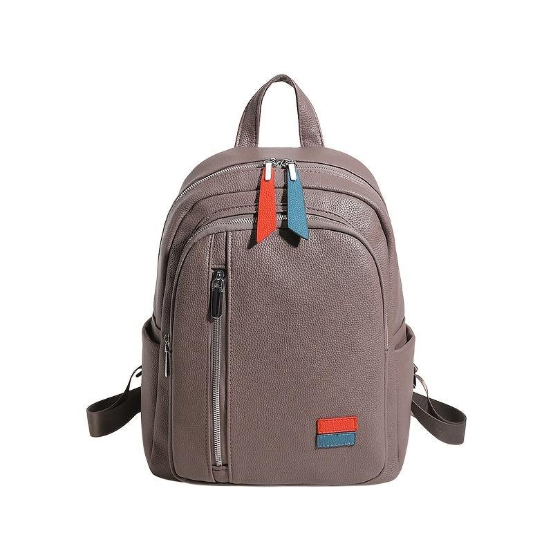 Men's Leather Backpack Large Capacity for Travel Work