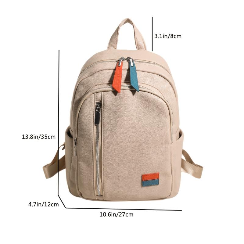 Men's Leather Backpack Large Capacity for Travel Work