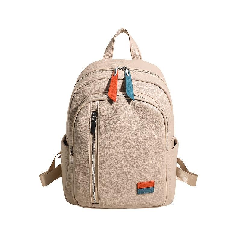 Men's Leather Backpack Large Capacity for Travel Work