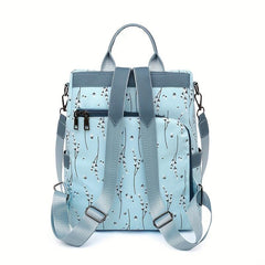 Floral Print Backpack Casual Travel Backpack Versatile Women's Backpack