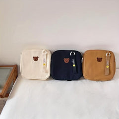 Bear Pattern School Bag Girls Boys Backpack Kids Children's Travel Bag