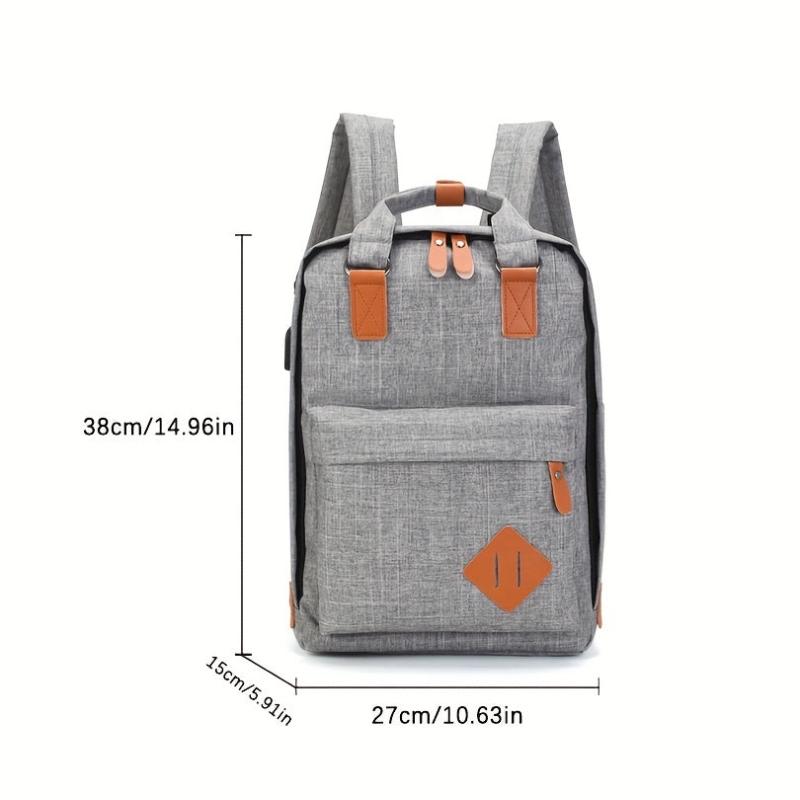 3pcs Backpack Crossbody Bag And Pen Bag Set Large Capacity Travel Bag