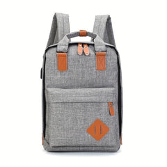 3pcs Backpack Crossbody Bag And Pen Bag Set Large Capacity Travel Bag
