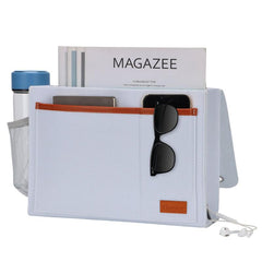 Bedside Caddy Hanging Organizer Sofa Armchair Pocket 3 Felt Pockets