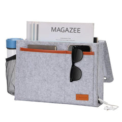 Bedside Caddy Hanging Organizer Sofa Armchair Pocket 3 Felt Pockets