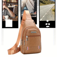 Men's Business Chest Bag for Trip, Conference, Sports - Crossbody Messenger Bag
