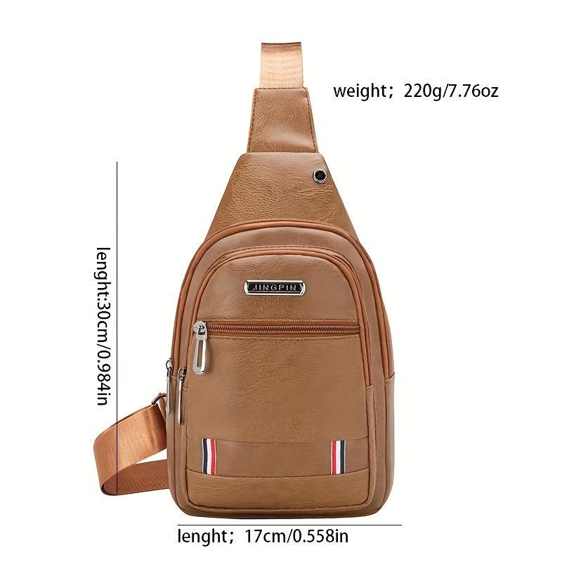 Men's Business Chest Bag for Trip, Conference, Sports - Crossbody Messenger Bag