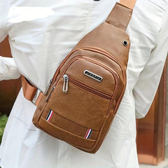 Men's Business Chest Bag for Trip, Conference, Sports - Crossbody Messenger Bag