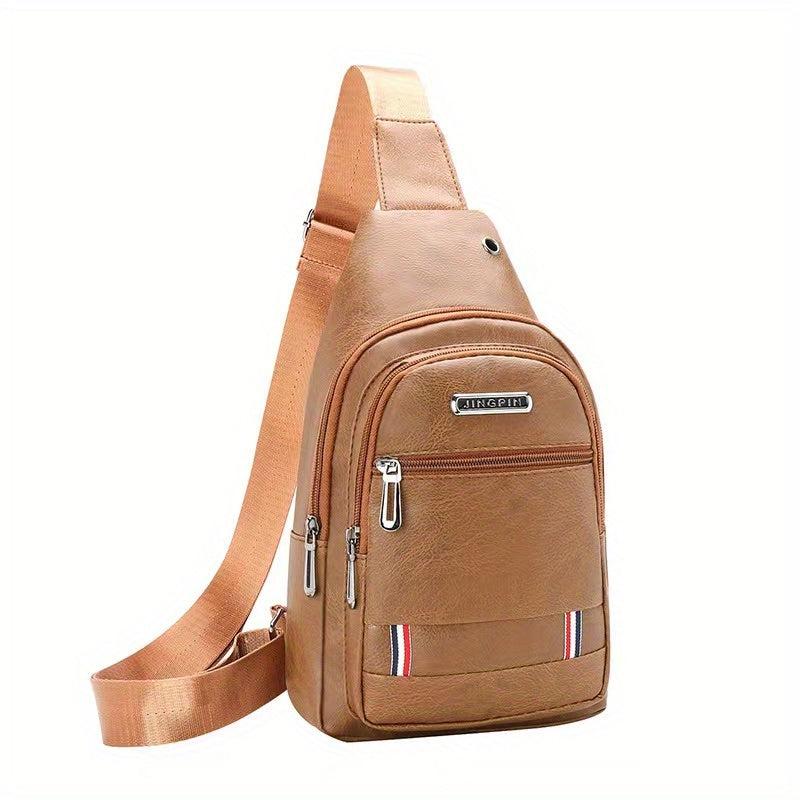 Men's Business Chest Bag for Trip, Conference, Sports - Crossbody Messenger Bag