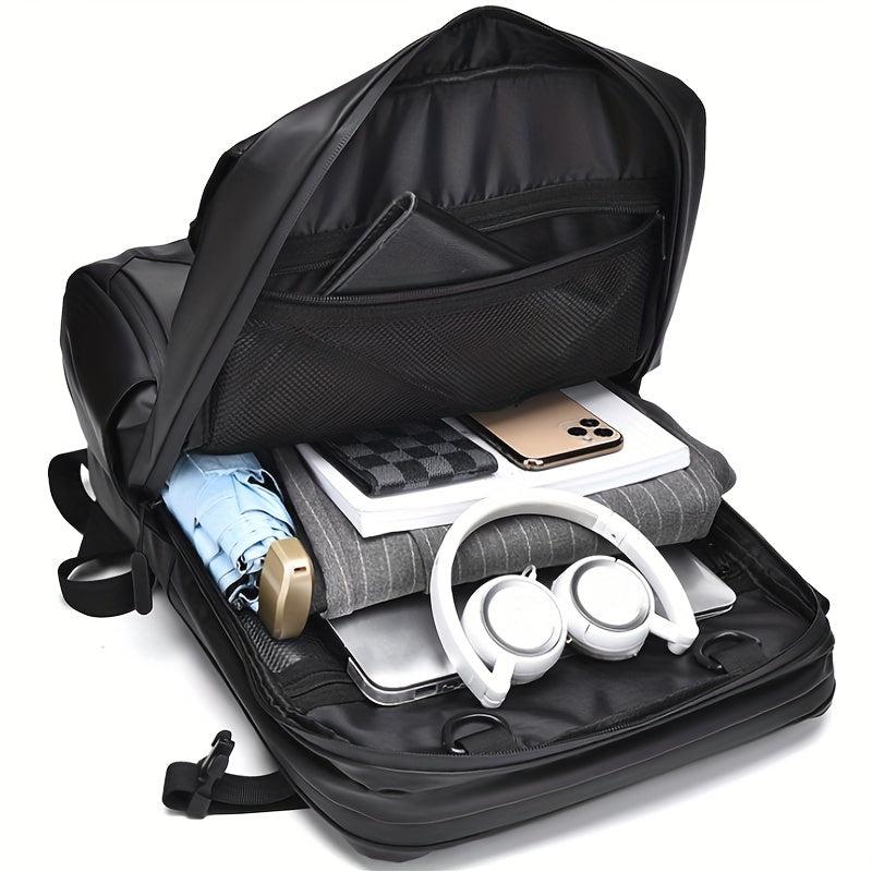 Men's Multi Compartment Backpack Large Capacity Bag Short Distance Travel