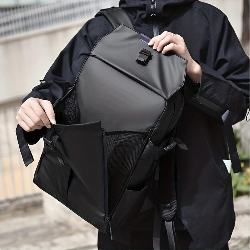 Men's Multi Compartment Backpack Large Capacity Bag Short Distance Travel