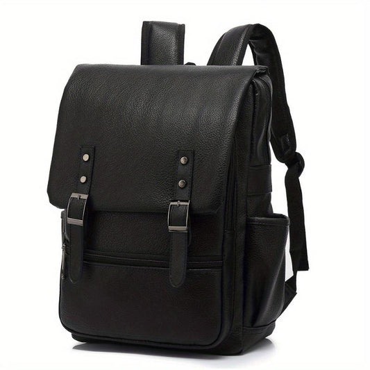 Anti-theft Men's Backpack for Business Travel, Flip Cover Design