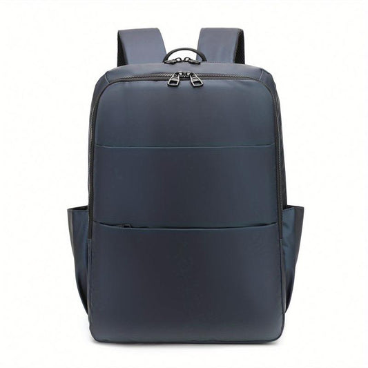 1pc Solid Backpack Men's Laptop Bag Business Commuter Students Schoolbag