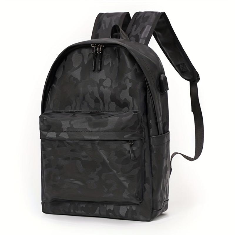 Men's Laptop Backpack USB Charging Port Travel Bag