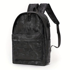 Men's Laptop Backpack USB Charging Port Travel Bag