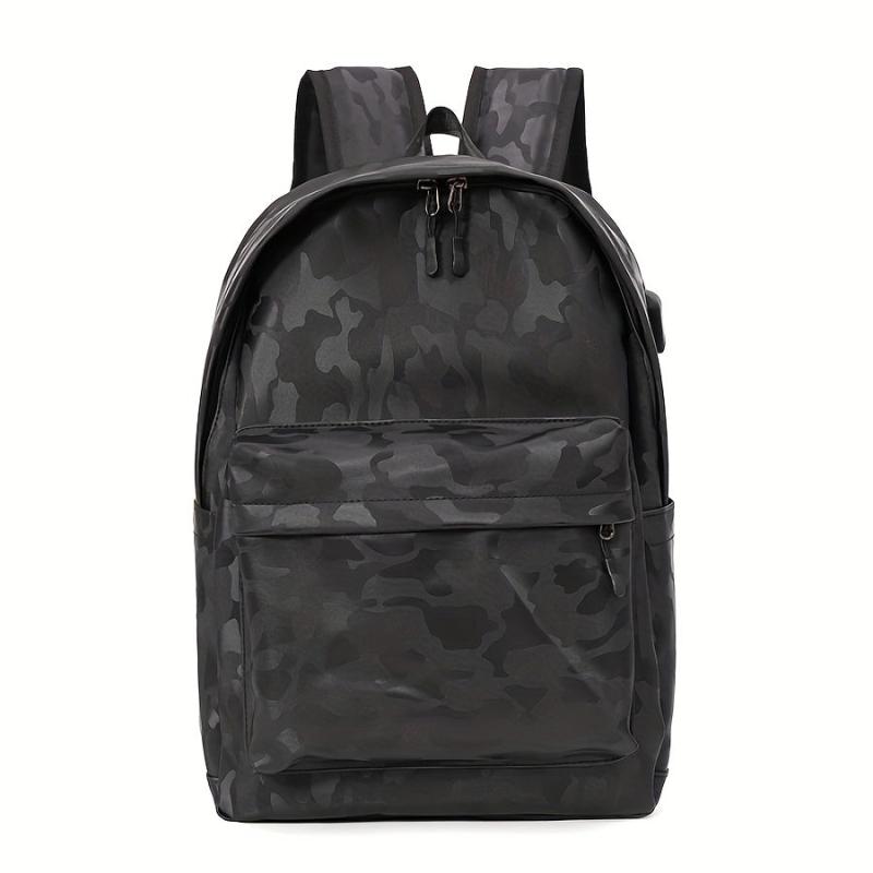 Men's Laptop Backpack USB Charging Port Travel Bag