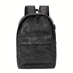 Men's Laptop Backpack USB Charging Port Travel Bag