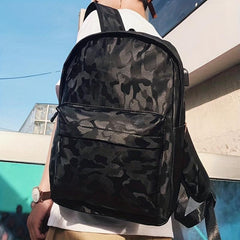 Men's Laptop Backpack USB Charging Port Travel Bag