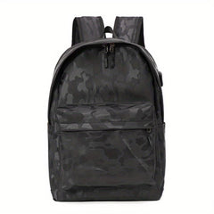Men's Laptop Backpack USB Charging Port Travel Bag