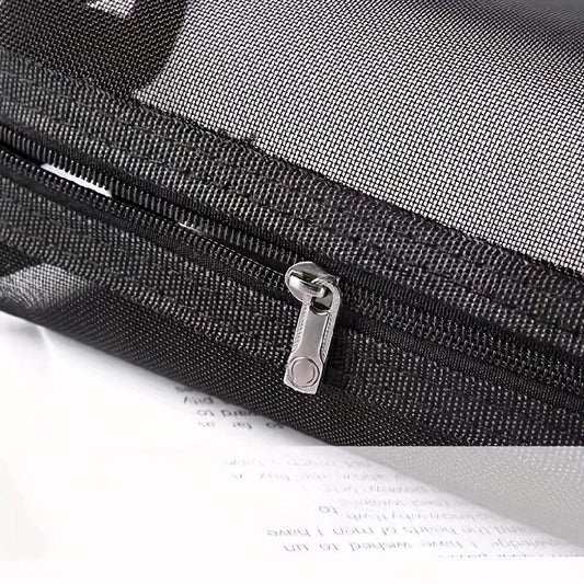 Portable Mesh Large Capacity Cosmetic Bag Travel Cosmetic Storage Set