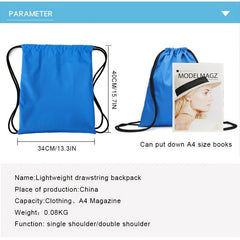 Sports Waterproof Oxford Cloth Outdoor Drawstring Pocket Backpack