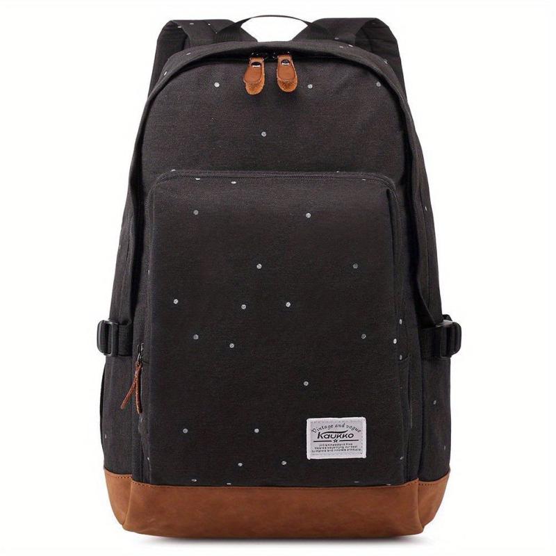 Spotted Backpack Commuter Laptop Bag Business Double Shoulder Backpack Grey Bag