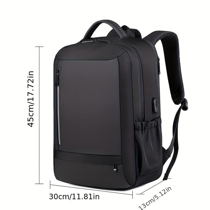 Men's Large Capacity Travel Backpack with USB Charging Port