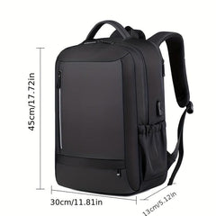 Men's Large Capacity Travel Backpack with USB Charging Port