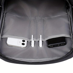 Men's Large Capacity Travel Backpack with USB Charging Port