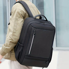 Men's Large Capacity Travel Backpack with USB Charging Port