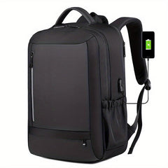 Men's Large Capacity Travel Backpack with USB Charging Port