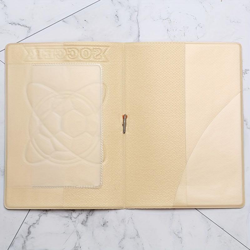 Men's Soccer Pattern ID Holder Passport Cover Multifunctional Bag